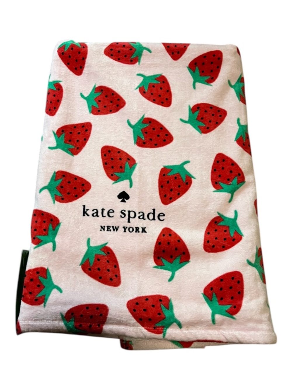 🆕 Kate Spade Oversized Strawberry Beach Towel